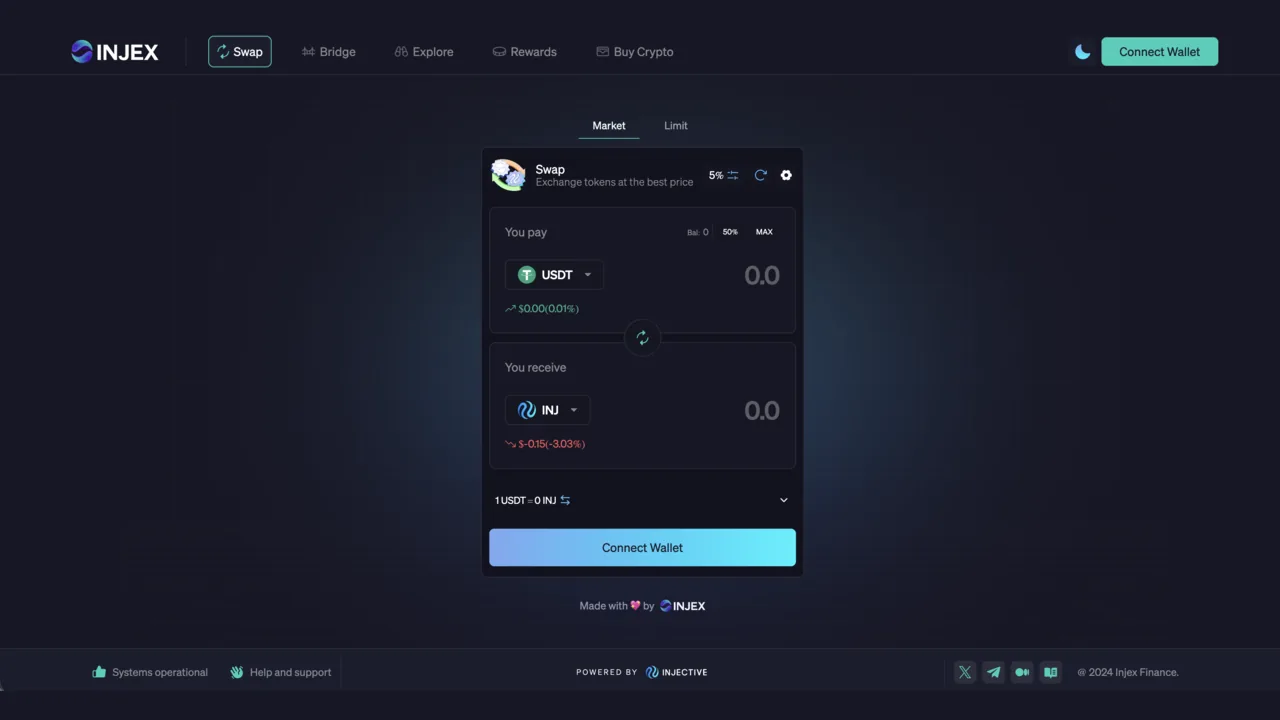 Injex — DEX aggregator on Injective