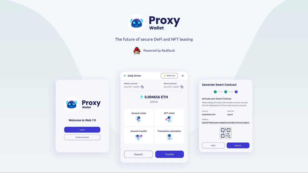 Proxy Wallet — smart wallet for DeFi and NFT leasing