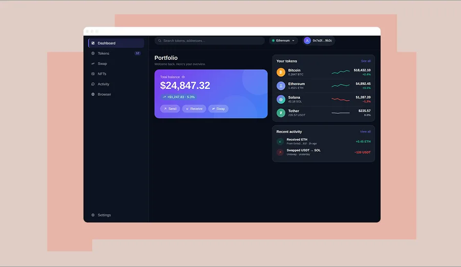 GoWallet — multi-chain crypto wallet